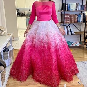 Edward arsouni feather gown